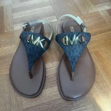 MICHAEL KORS 플립플랍 네이비/브라운