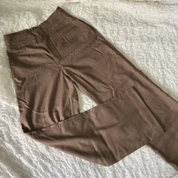 ALEXIA STAM 브라운 슬랙스 팬츠