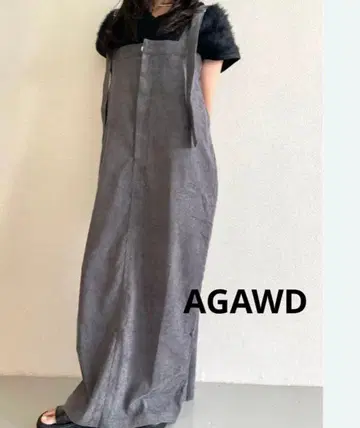 AGAWD 코듀로이 오버롤 스커트