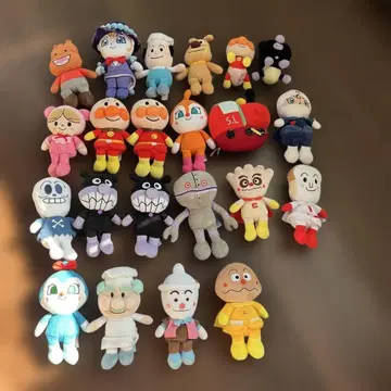 호빵맨 캐릭터 봉제 인형 22개