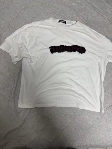 화이트 T셔츠 로고 Y2KT셔츠