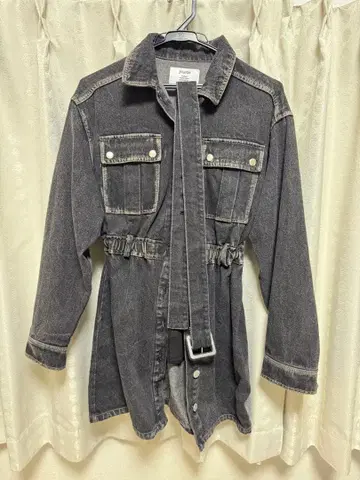 jouetie 다크 그레이 데님 원피스