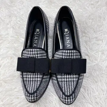 [ 미사용품 ] 다이애나 오페라 슈즈 리본 로퍼