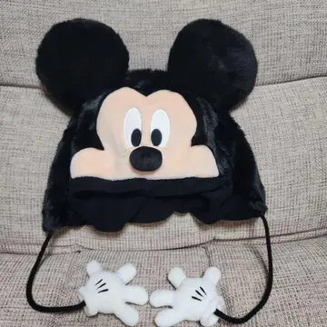 미키마우스 퍼 모자 팬캡