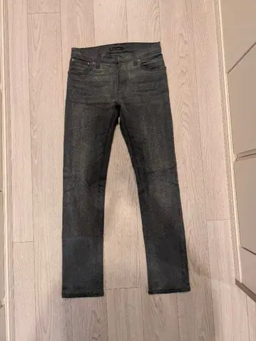 누디진 다크 그레이 스키니 데님 W29L32