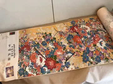 미재단 전통 공예품 지정 패턴 카가 유젠 코몬 기모노 원단