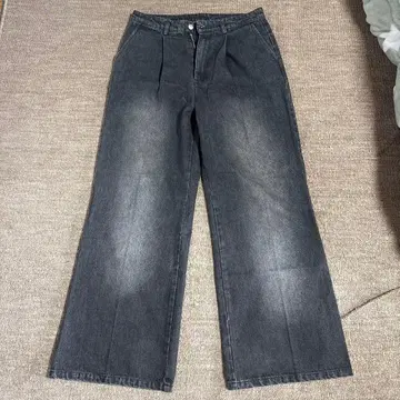 Casper John 다크 그레이 와이드 팬츠