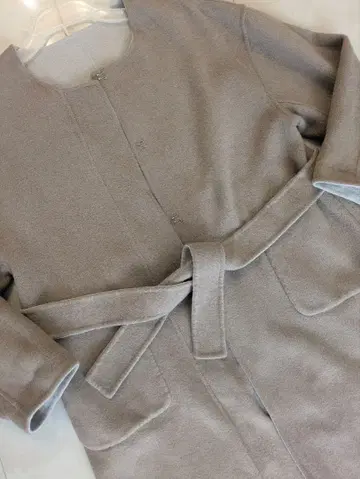 LAUTREAMONT 그레이 벨트 롱 코트 M 사이즈