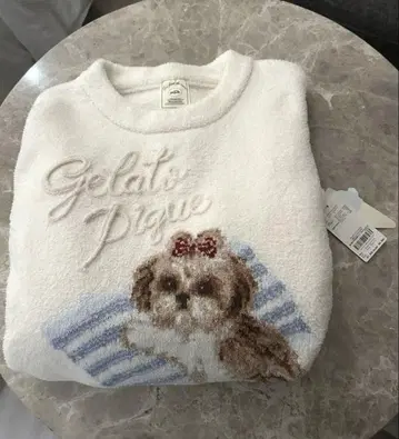 gelato pique 시추 니트 자카드 풀오버