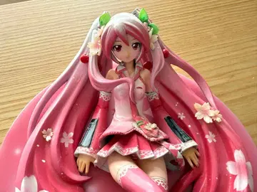 벚꽃 미쿠짱 장식의 핑크 피규어 약 30cm