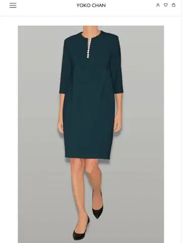 YOKO CHAN 펄 네이비 원피스