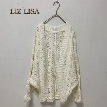 [ LIZ LISA ] 크로쉐 시스루 가디건 겉옷 돌먼 모몽가