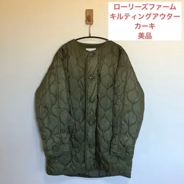 [ 익명 배송 ] 로리즈팜 퀼팅 아우터 자켓 카키