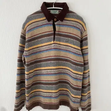 크로커다일 울 니트 스트라이프 빈티지 빈티지 패션