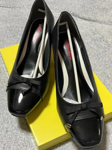 마슈걸 힐 스퀘어토 펌프스 블랙 26cm