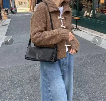 CANAL JEAN El mar 렉탱글 가죽 숄더백