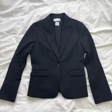 블랙 싱글 버튼 정장 세트