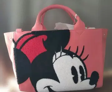 새상품, 택 포함 미니 마우스 자수 토트백 핑크 디즈니 스토어