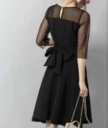 안데뮤 도트 튤 벨트 원피스 결혼식 미사용 새상품