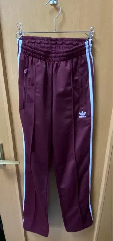 adidas 트랙 팬츠 버건디
