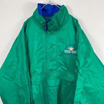 USA 구제 의류 스냅 버튼 골프 아노락 나일론 자켓 그린