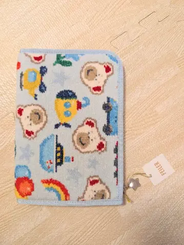 FEILER 모자 보건 수첩 케이스 스카이블루 곰 탈것