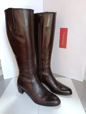 REGAL 다크 브라운 롱 부츠 23.5cm