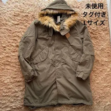 [ 미사용 ] AVIREX 아비렉스 M-65 모즈 코트 카키 사이즈 L