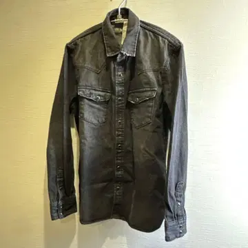 나노 유니버스 8oz 데님 셔츠 블랙