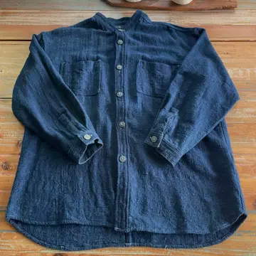 Henpen 코튼 네이비 나염 자켓