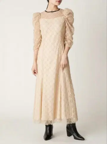 CELFORD 전개 비즈 드레스