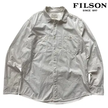 [필슨] 화이트 샴브레이 워크 셔츠