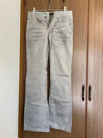 그레이 플레어 치노 팬츠