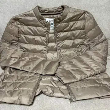 URBANITY 베이지 퀼팅 다운 자켓