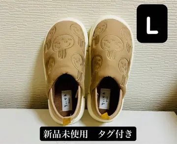 미사용 새상품 치이카와 토끼 신발 L 베이지 퍼 슬리퍼 택 포함