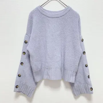 트란테안 손 드 모드 | 하이 게이지 니트 [36] 버튼 슬리브 숏 기장