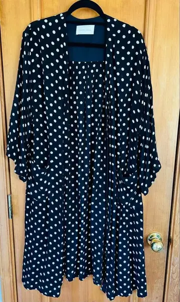 물방울 패턴 7부 소매 상의 프리 사이즈 SUGAR ROSE