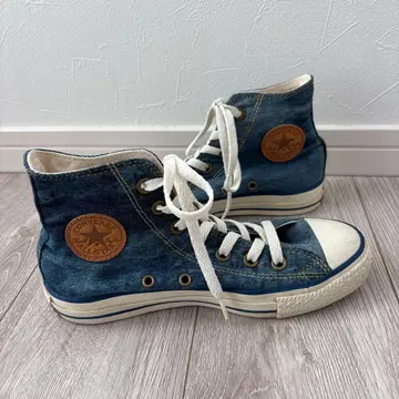 컨버스 데님 블루 하이컷 스니커즈 올스타 하이 23cm