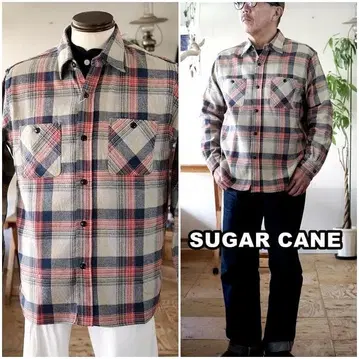 sugarcane 슈가케인 워크 셔츠 플란넬 셔츠 29562 L