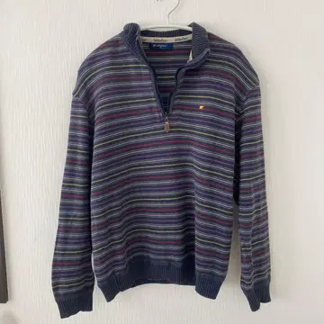 골든 베어의 하프 지퍼 니트 면 100 빈티지 빈티지 패션