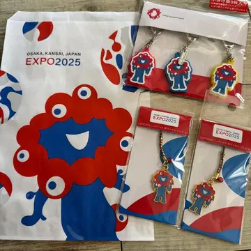 오사카 간사이 엑스포 미야쿠미야쿠 러버 키링, 끈 메탈 멀티 키링 세트