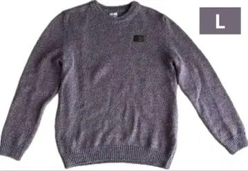 NAPAPIJRI 그레이 빨간색 니트 스웨터 남성용 L