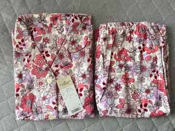 니시카와 니시카와 리빙 꽃무늬 파자마 핑크 계열 룸웨어 긴팔 롱 바지 L