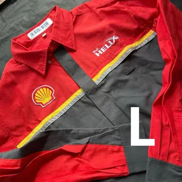 생산 종료 귀중 쇼와 쉘 셔츠 긴팔 L