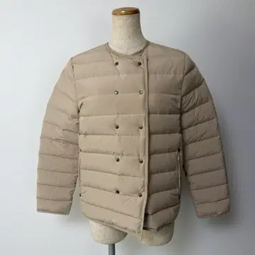 새상품급 Encachette 앙카셰트 노카라 다운 자켓 정품