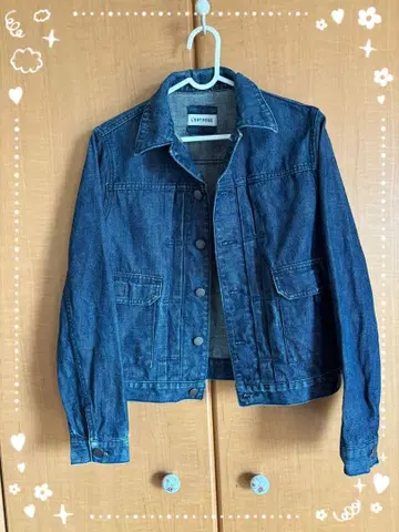 새상품급 L'EST ROSE 다크 블루 데님 자켓 활용도 높은 1장