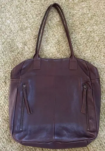 나테라 백 가죽 토트백