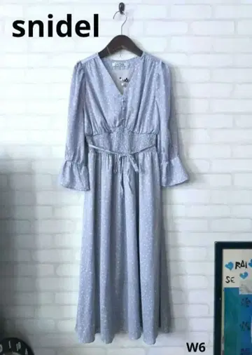 snidel 귀여운 새틴 롱 원피스