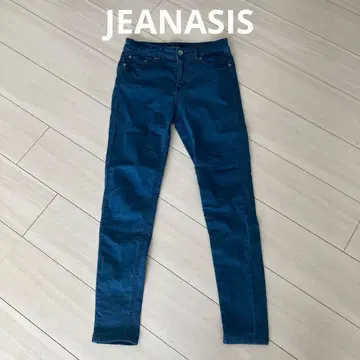 지나시스 블루 스키니 데님 제깅스 M