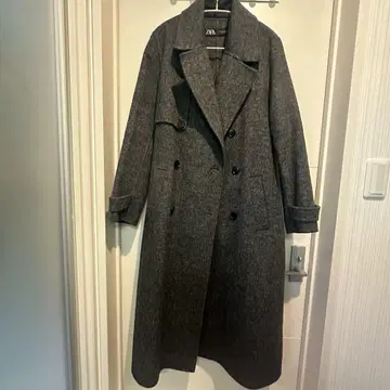 ZARA 롱 코트 그레이 사이즈 S